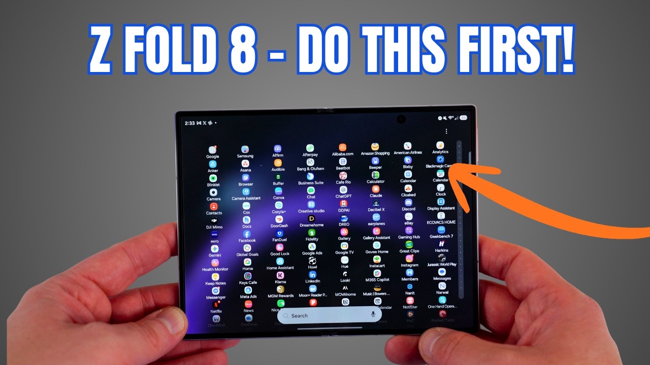 Galaxy Z Fold 8 - First Things To Do (Samsung foldable tips and tricks)