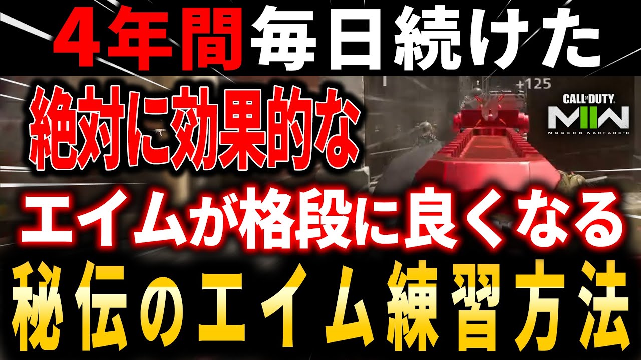 【CoD:MW2】4年間毎日続けた初心者～上級者まで出来る【エイムが良くなる】究極エイム練習方法を紹介!!『永久保存版』