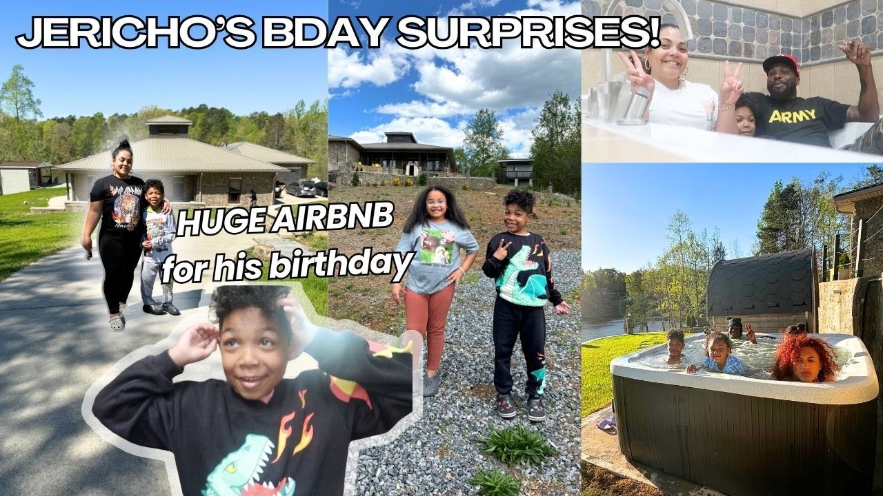 Surprising my Son for his Birthday! | Huge Lake House for his birthday weekend + More surprises