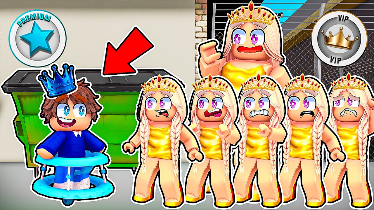 ZNALAZŁAM PORZUCONE DZIECKO PREMIUM na SERWERZE dla VIP-&oacute;w na BROOKHAVEN w ROBLOX! 😱