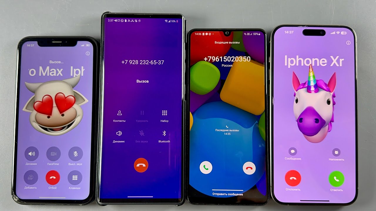 iPhone 15 Pro Max Incoming Calls Samsung Galaxy A32 + IPhone XR + LG Wing Mobile Ringtones 