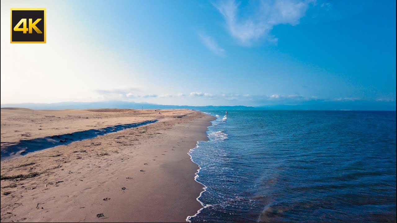 🌴INFINITE BEACH  in SPAIN🌴 | 30 min 4K WALK | (Beach in the desert)