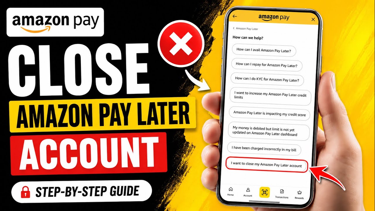 How to Permanently Close Amazon Pay Later Account