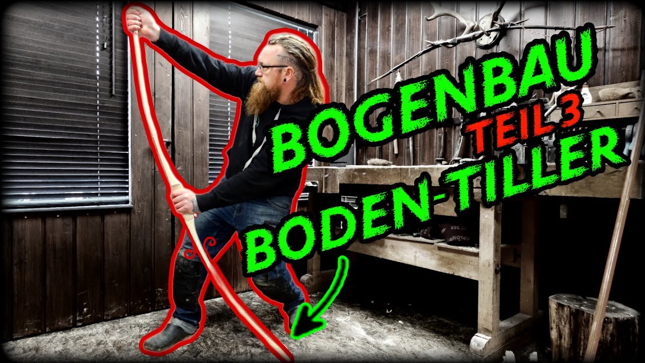 Bogenbau, Pyramidaler Flachbogen aus Esche, Teil 3. Fadeouts, Wurfarme verj&uuml;ngen und Boden-Tiller