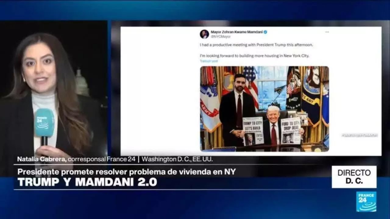 Directo D. C. y la visita sorpresa de Mamdani a Trump • FRANCE 24 Español