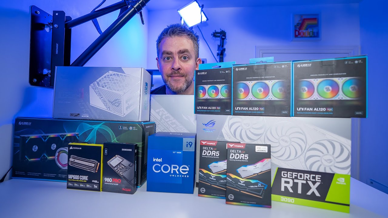 Z690 White PC Build, i9 12900k, ASUS ROG Strix RTX 3090, T Force Delta 6400, Lian Li Dynamic Evo