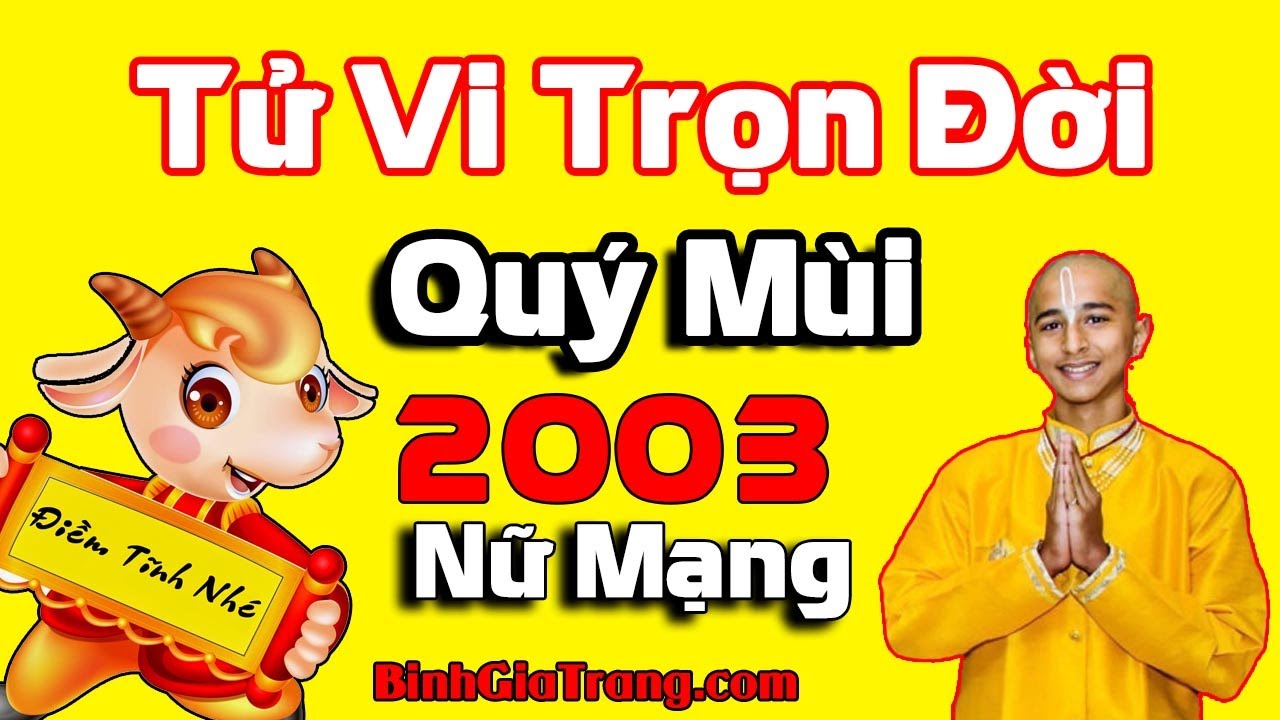 Tử vi trọn đời 2003 nữ mạng: Cuộc đời phiền muộn, kh&oacute; khăn - Xem tử vi trọn đời tuổi Qu&yacute; M&ugrave;i