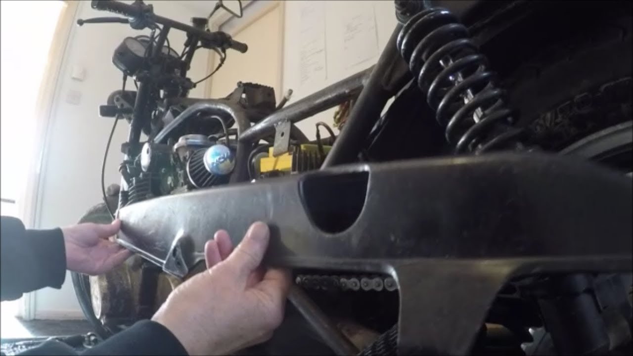 GS550 Rat Bike Restoration Project 26 #Chain Guard & Ignitor Move!