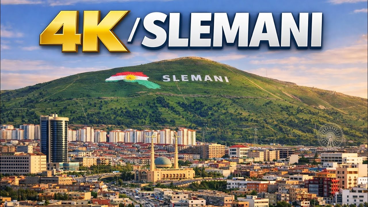 Slemani in 4K 🇹🇯 | Sulaymaniyah City & Goizha Mountain | Kurdistan