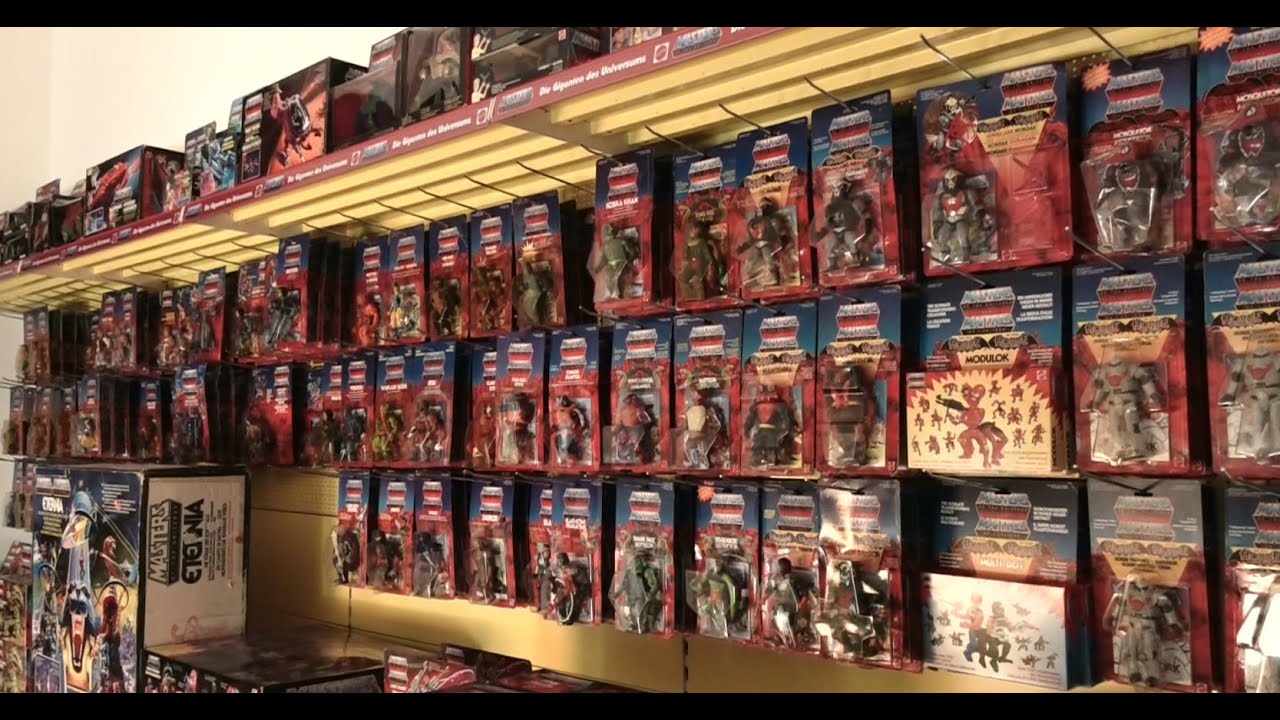 (2) Original Toyshop Rack 1987 | MASTERS OF THE UNIVERSE | MOC MIB MOTU Collection Toystore 80ies