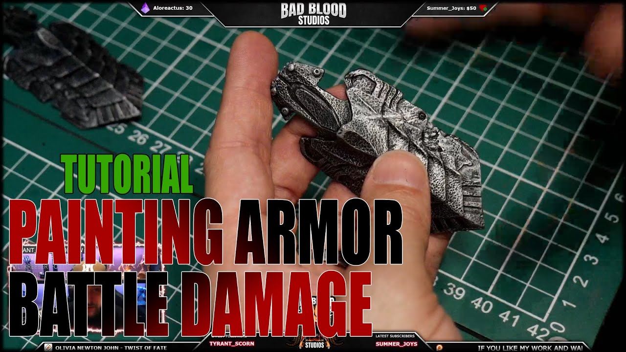 Tutorial - Metal Armor Battle Damage - Painting Metal Effects