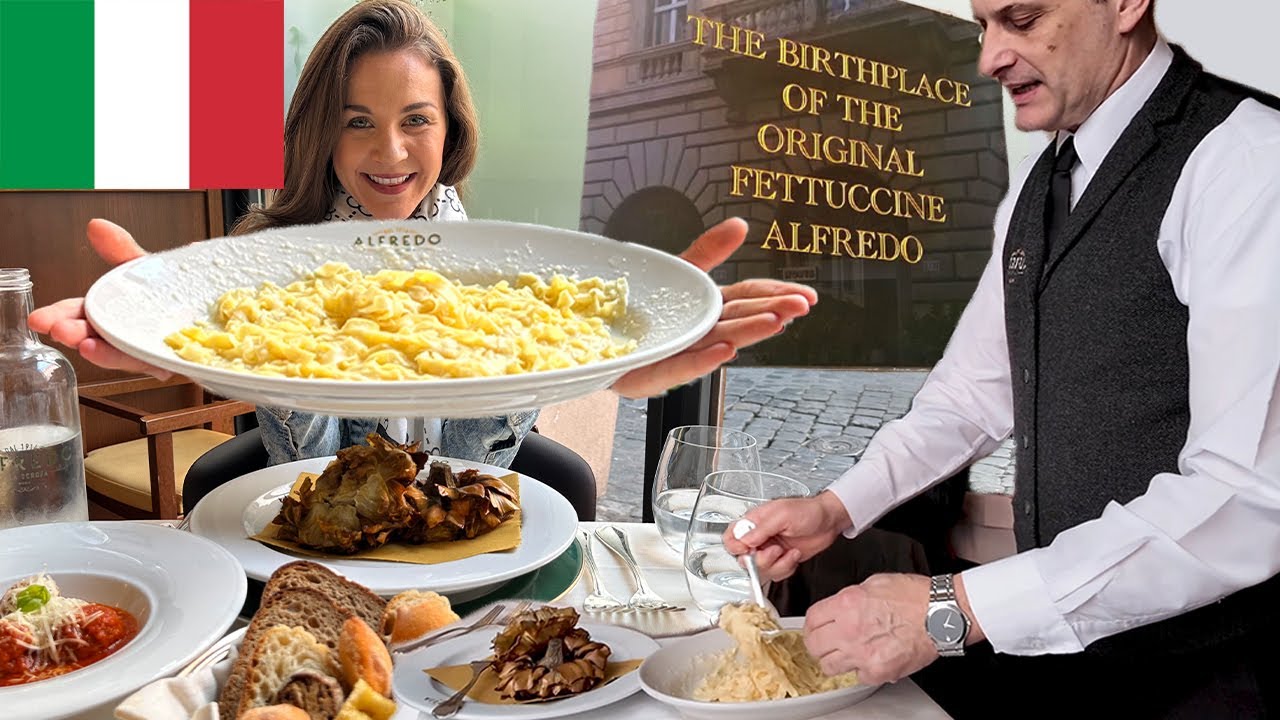 The ORIGINAL Fettuccine Alfredo! | THIS is where it was INVENTED!!