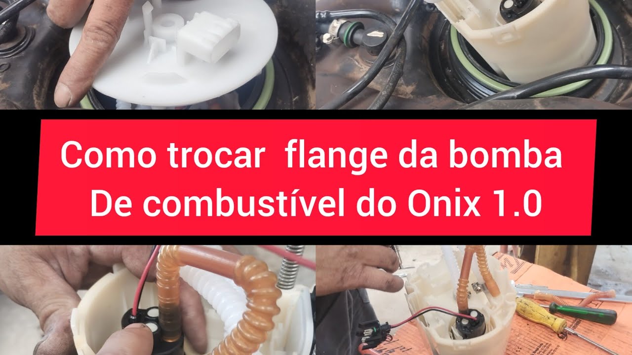 como trocar a flange da bomba de combustível, do Onix passo a passo