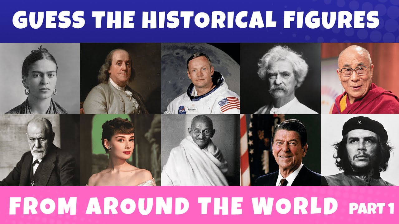 Guess 50 Historical Figures - Part 1 | World History Quiz 🌍