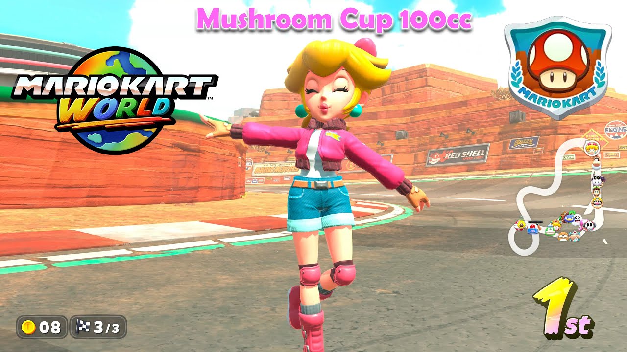 🎮 Mario Kart World - Mushroom Cup 100cc Gameplay 🏁🍄 (4K UHD)