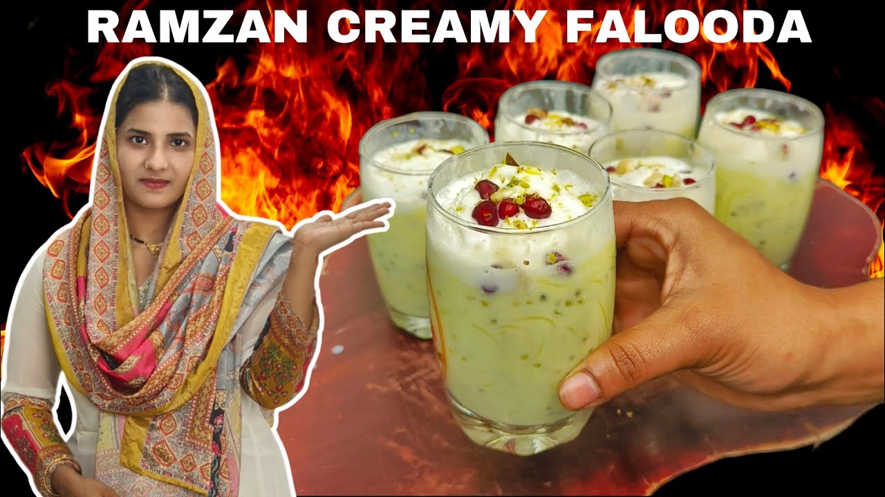 Ramzan Special Creamy Falooda Recipe 🌙 | Royal Faluda for Iftar | Easy Falooda at Home | Falooda 