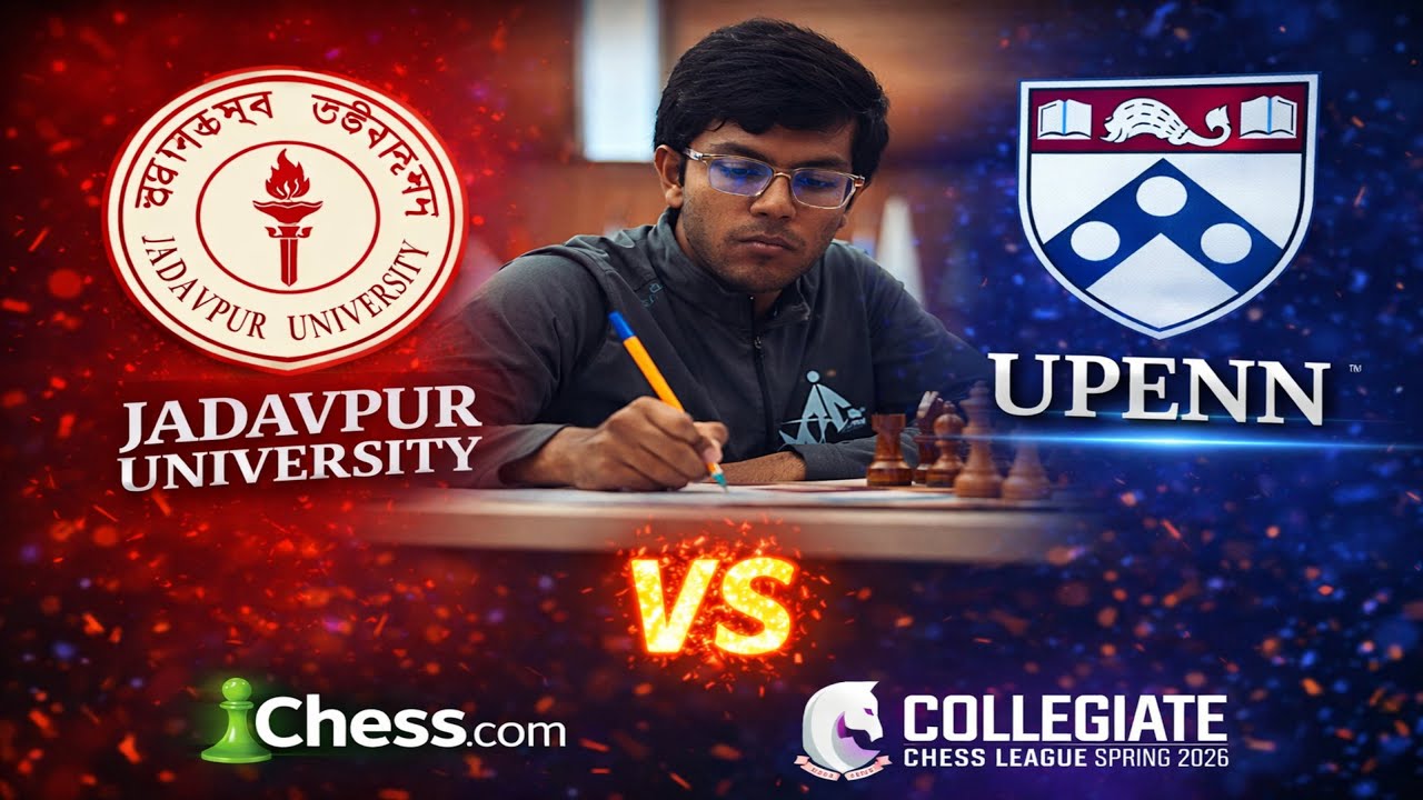 JU vs UPenn - Round 4 Showdown | CCL Spring 2026 #CCL #chess #chesscom