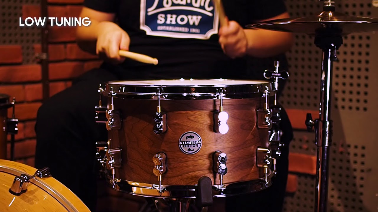PDP Maple Walnut 14x8 Snare Drum Demo (Limited Edition)