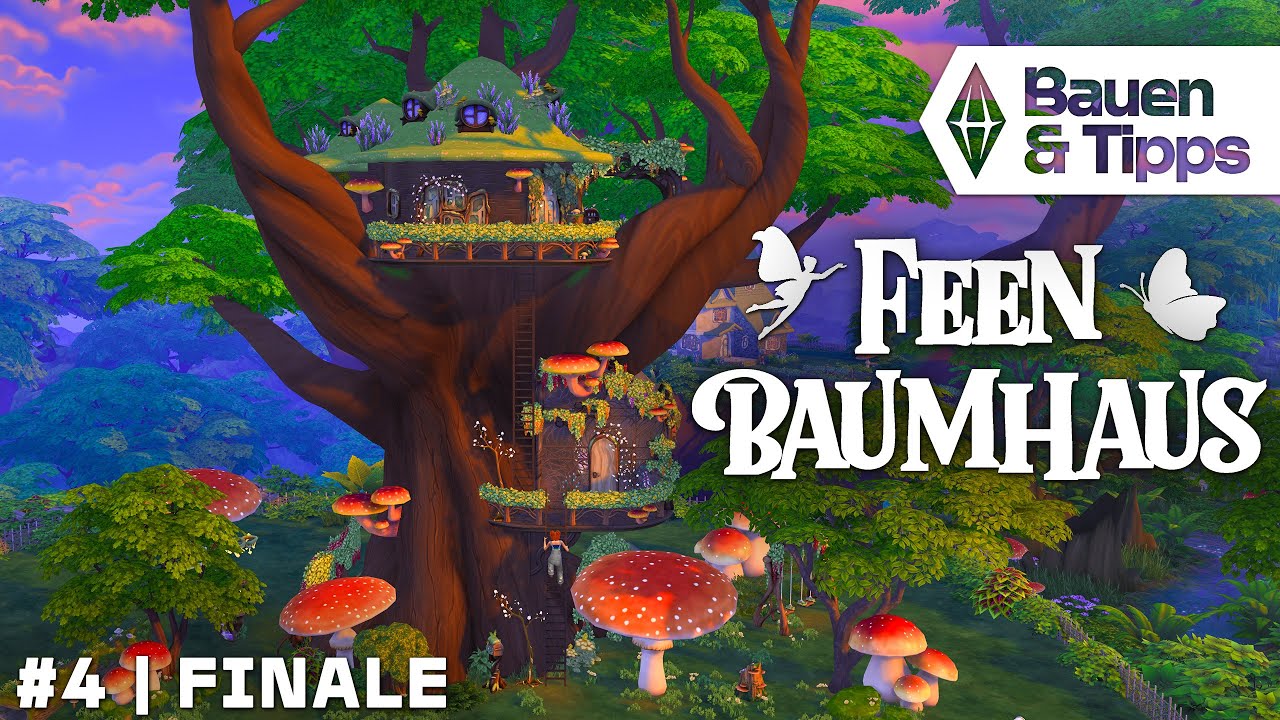 Feen Baumhaus bauen #4 🧚🌿 nur mit Objekten aus dem Die Sims 4 Zauber der Natur Pack