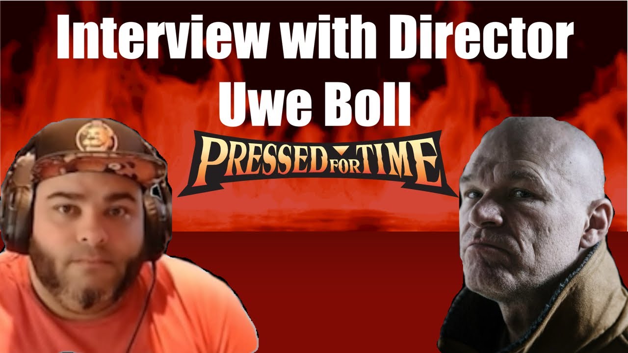 Benny sits with Uwe Boll