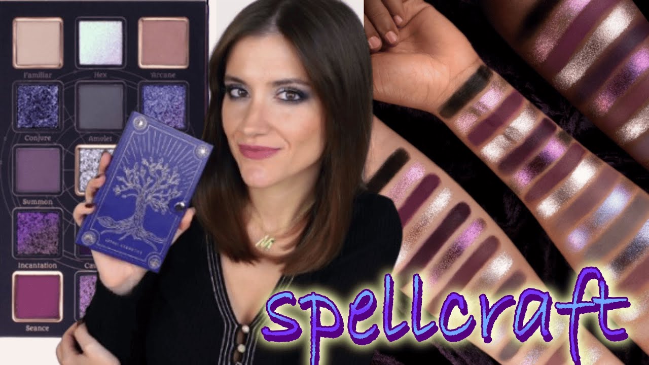 ✨ NUEVA LETHAL COSMETICS SPELLCRAFT Swatches & 2 looks 💜🖤