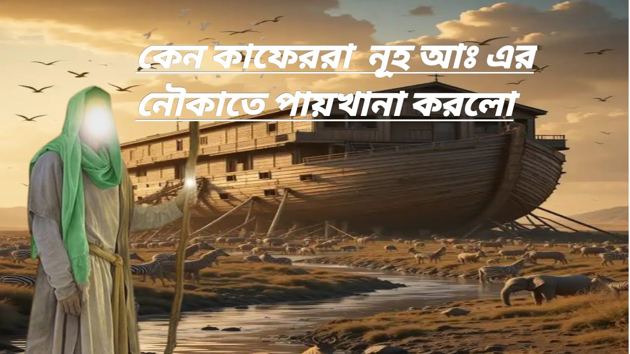 কেন কাফেররা নূহ আলাই সালাম এর নৌকাতে পায়খানা করল এর কারন কি#foryou #subscribe #sorts #islamicvideo 