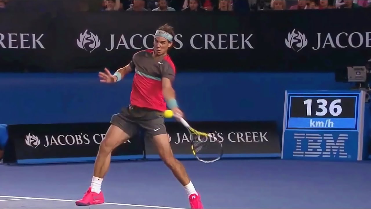 Rafael Nadal Forehand Backhand Super Slow Motion🎾Tennis#2