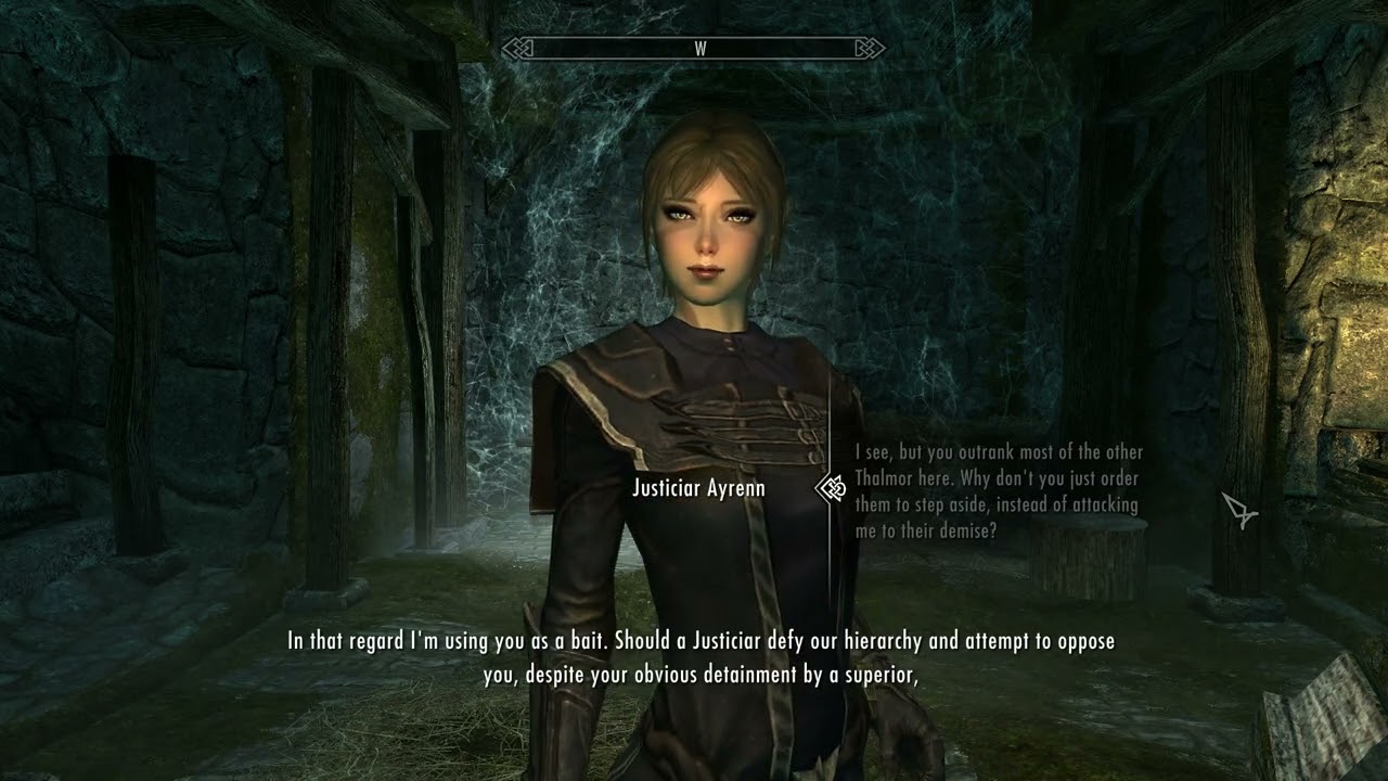Skyrim Thalmor Follower Mod - Ayrenn explains why she's helping the Dragonborn over other Thalmor