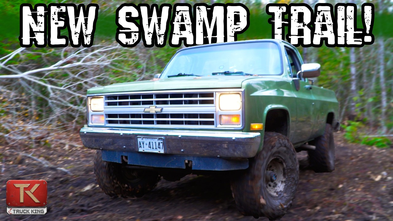 We Cut a NEW Brutal Off-Road Trail! First Run in my 1985 Chevy K10 AKA Big Green