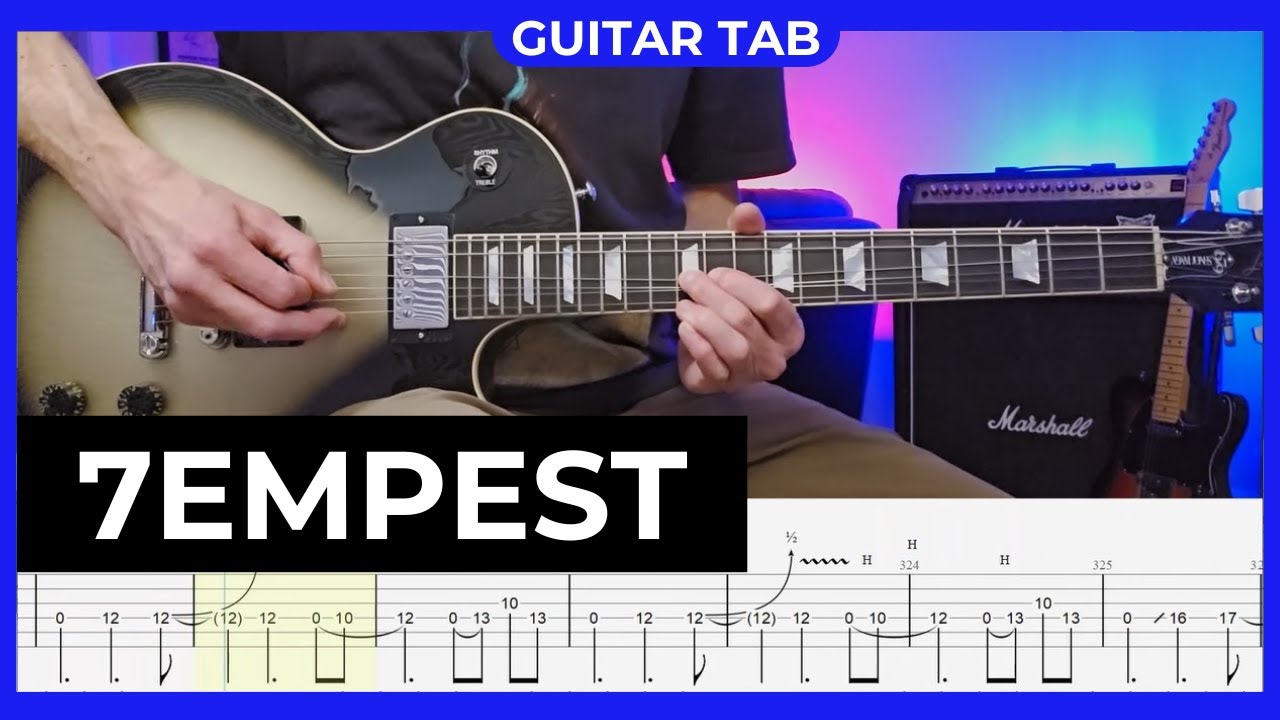 TOOL - 7empest - Guitar Cover with Guitar Tabs (Tempest)