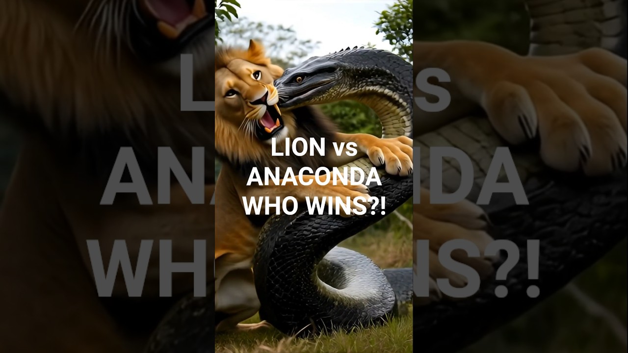 Lion vs Giant Anaconda 😱 | Jungle Survival Battle 