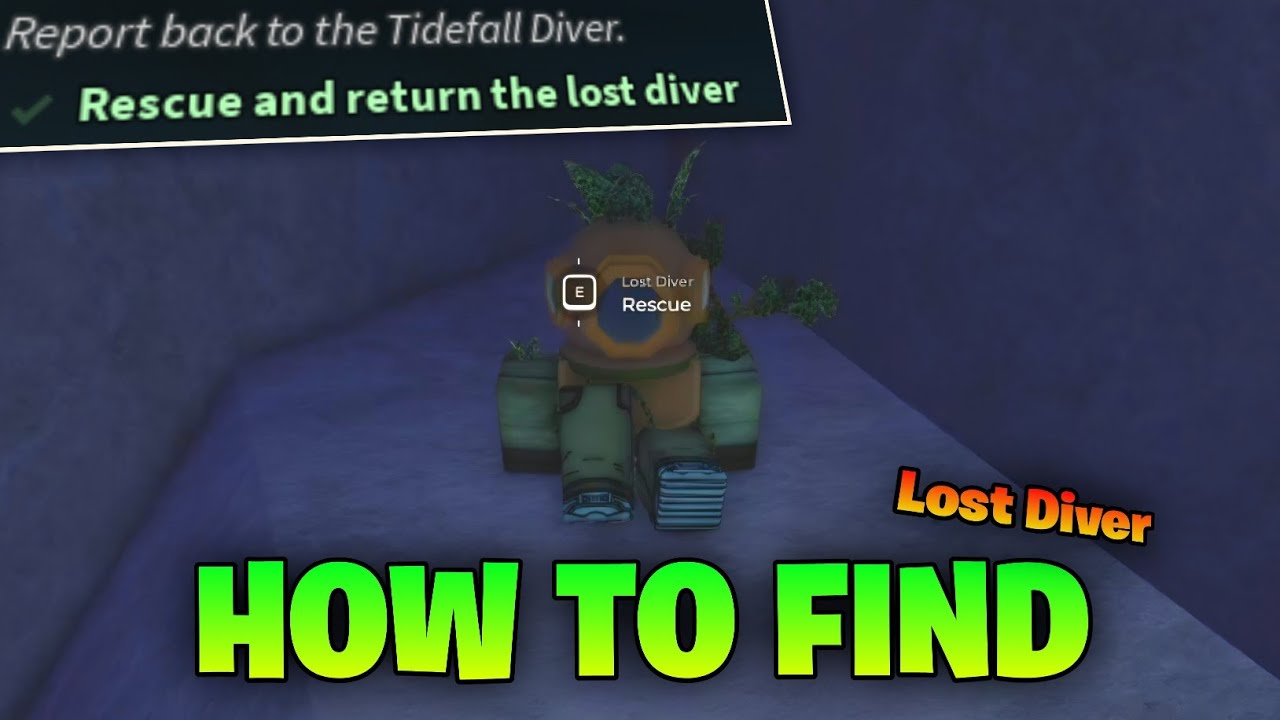 How to Find LOST DIVER in Fisch - Tidefall Update