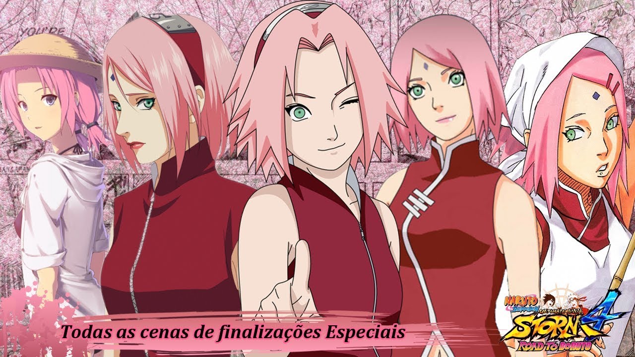 Todas as Falas de Vitória e Cenas de Finalizações Especiais da Sakura - NARUTO STORM 4 RTB