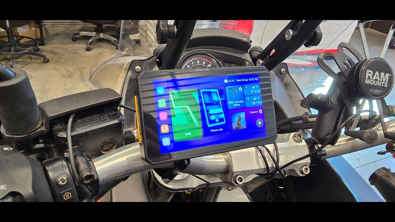 Add Android Auto CarPlay Video Streaming and Blind Spot Radar to your Motorcycle AlienRider M12S