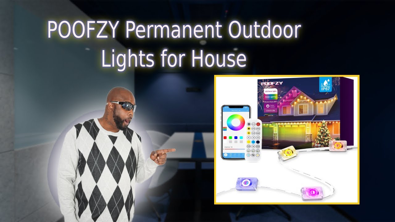 POOFZY Permanent Outdoor Lights for House