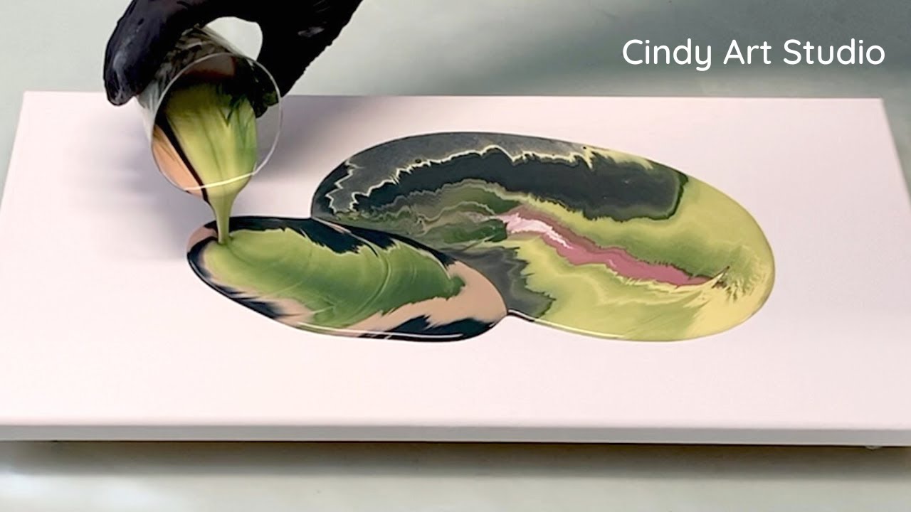 Straight/dutch pour. Acrylic pouring abstract painting. Easy abstract painting in acrylic pouring.