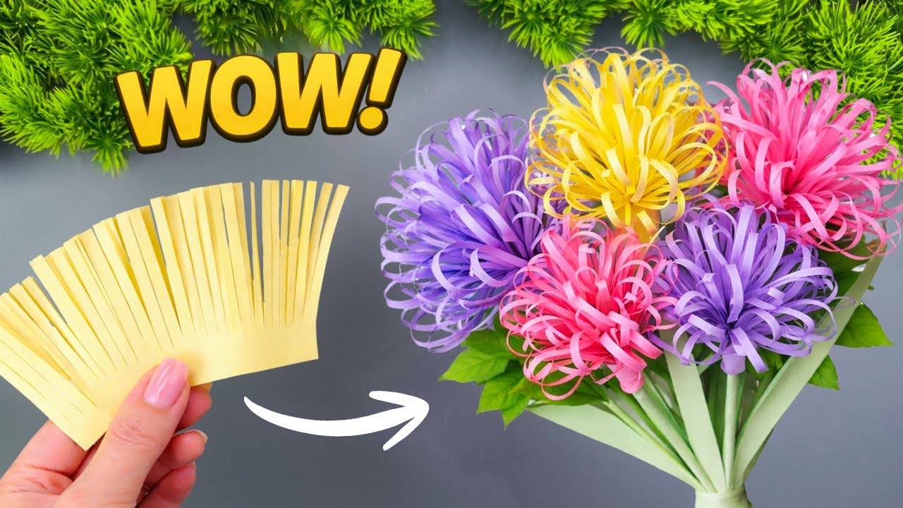 WOW! Beautiful Paper Flowers &ndash; So Easy to Make!