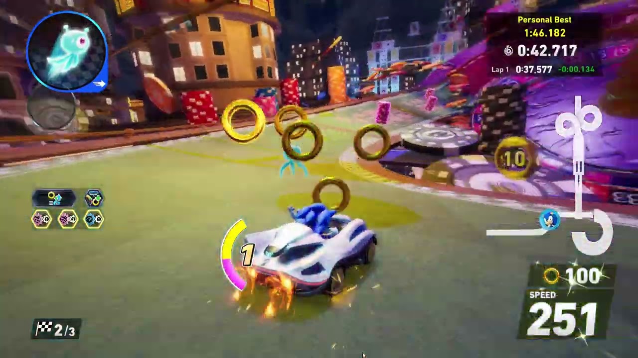 Sonic Racing CrossWorlds (PC) Time Trial: Roulette Road 1:45:843