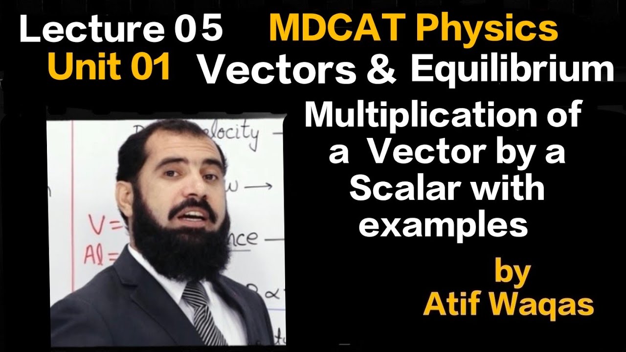 multiplication of a vector by a scalar|lecture 04|unit 01 Vectors and Equilibrium|MDCAT
