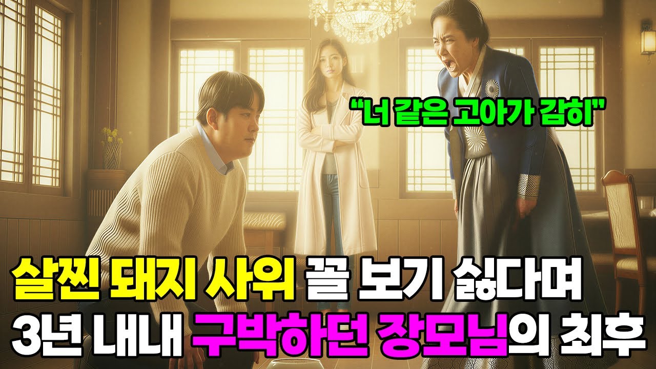 고아로 자라 사랑하는사람과 결혼하엿는데 장모님이 