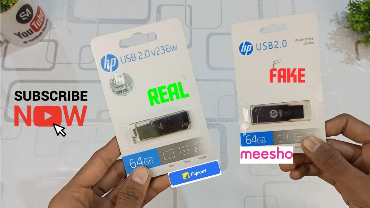 Unboxing Review And Testing HP original pendrive vs Fake pandrive