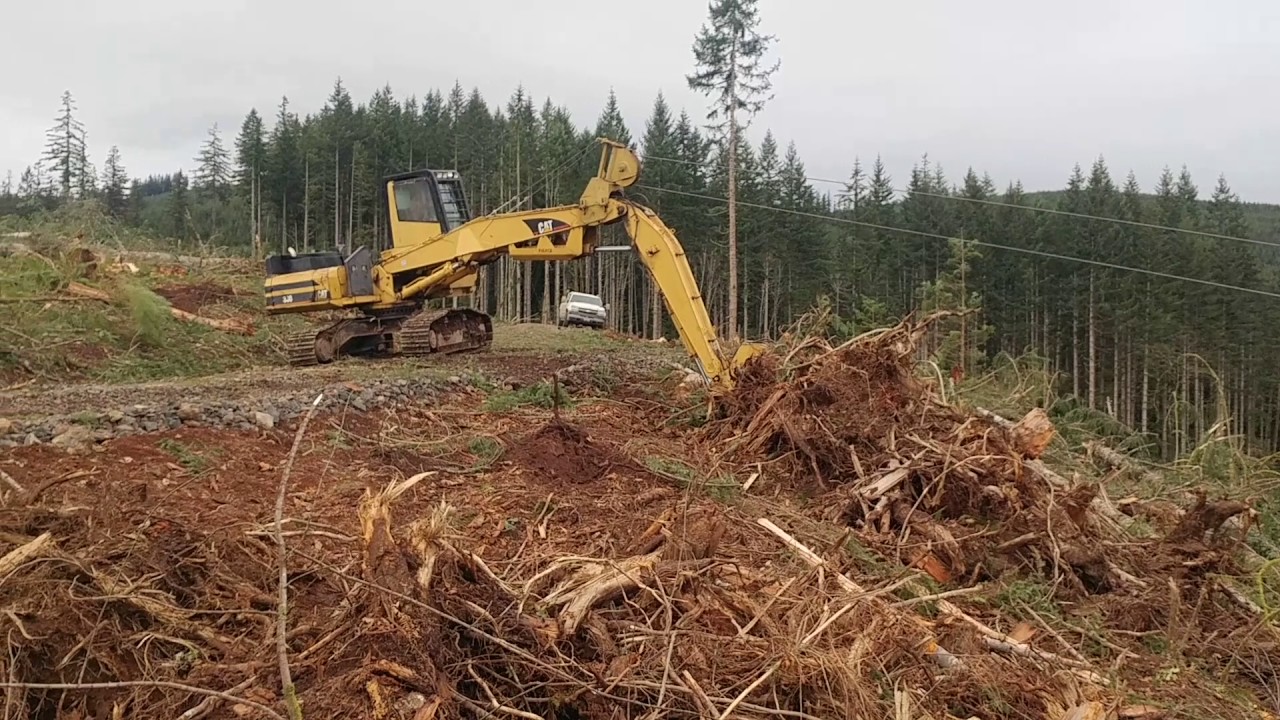 Skagit Swing Yarder Logging Downhill