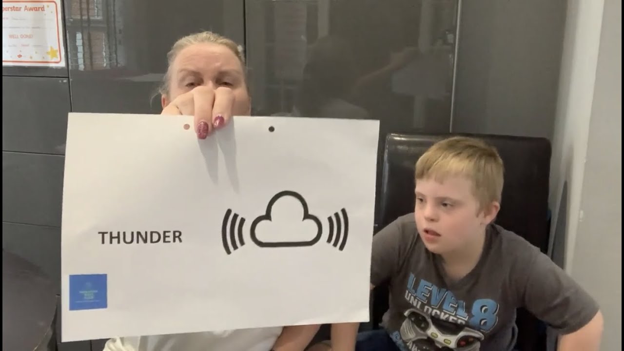 Makaton for ‘THUNDER’