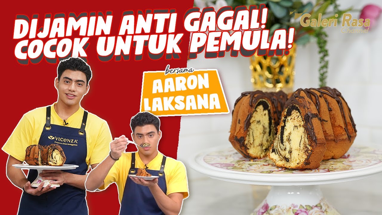 AARON LAKSANA | DIJAMIN ANTI GAGAL! COCOK UNTUK PEMULA! ~ MARMER CAKE EKONOMIS