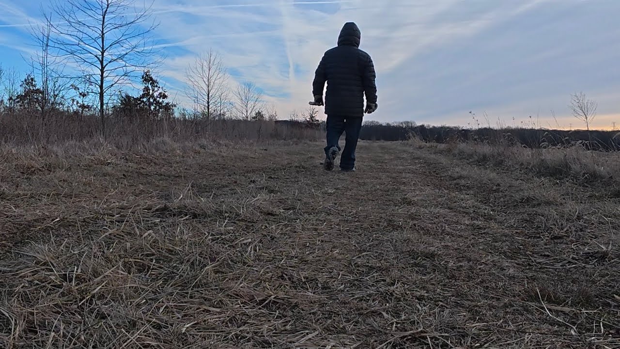 Hiking to an old trash site