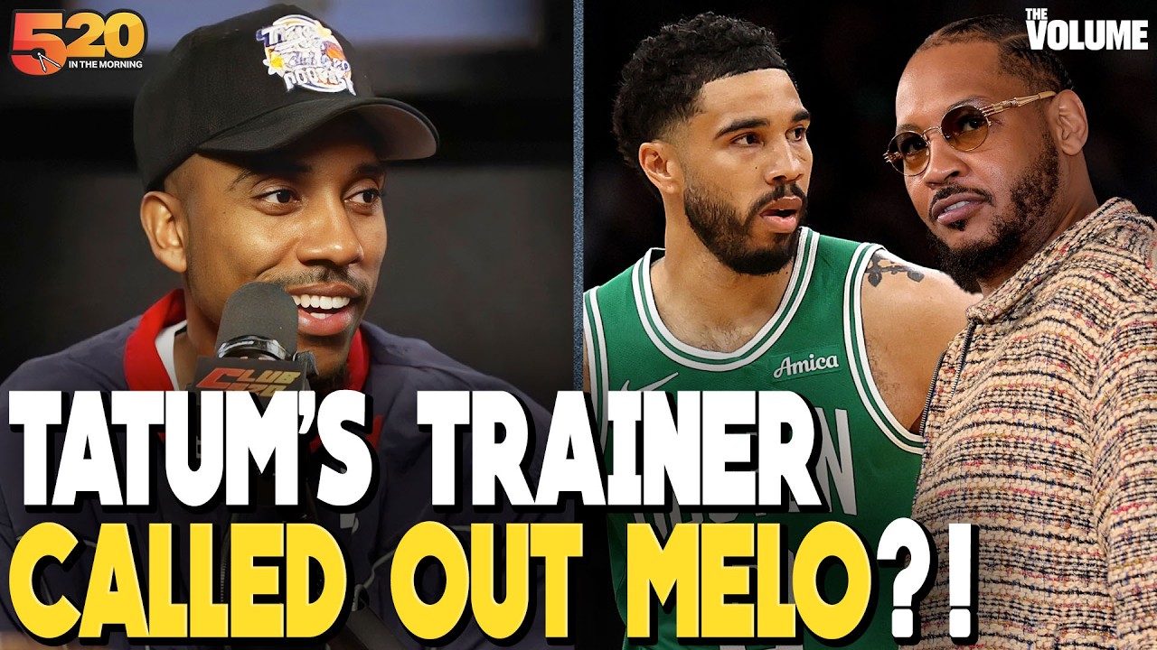 Jeff Teague REACTS to Jayson Tatum's trainer Drew Hanlen FIRING SHOTS at Carmelo Anthony