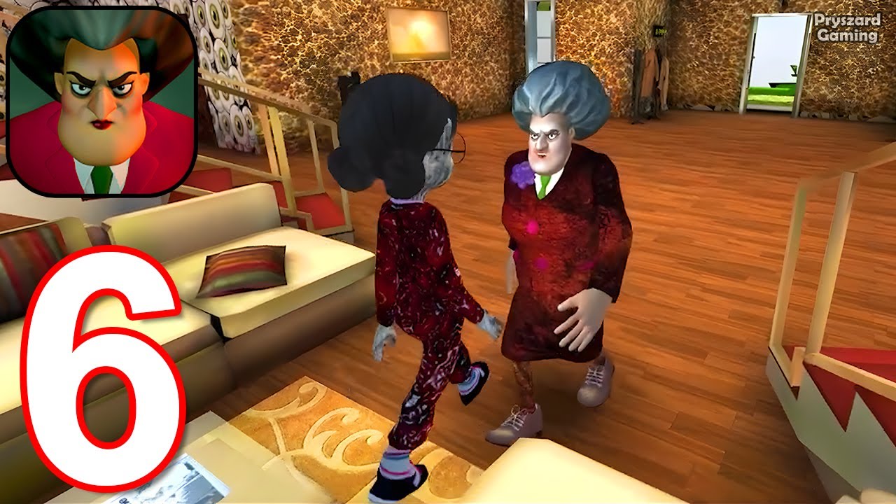 Scary Teacher 3D - Gameplay Walkthrough Part 6 Miss T Is A Zombie Mod Old Update (iOS, Android)