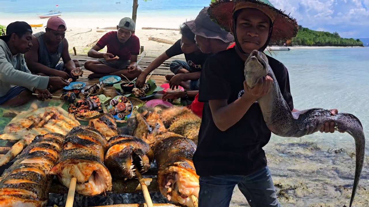 DI PULAU TERPENCIL KAMI TEMUKAN BELUT RAKSASA DI PINGGIRAN 😱 #day1 