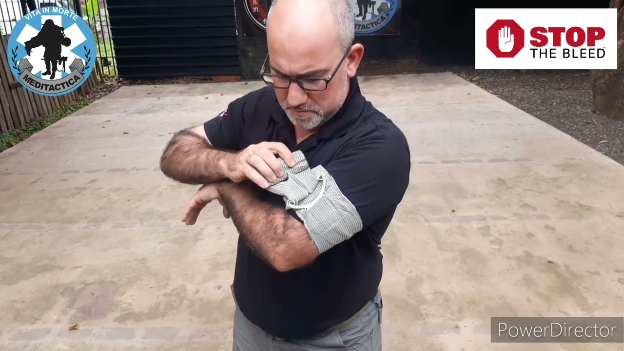 Vendaje Israelí, presentación y autocolocación en brazo.