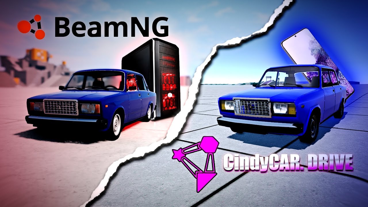 Я скачал BEAMNG.DRIVE на телефон?! Это вообще реально?! - CindyCar.DRIVE